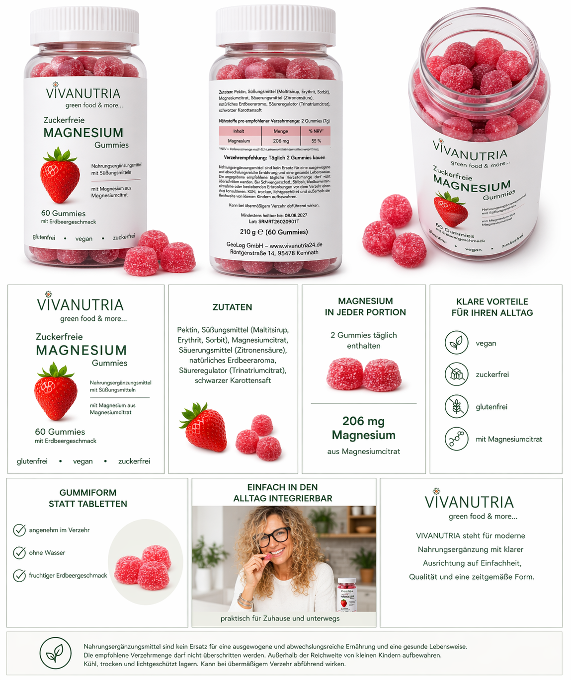 Magnesium Gummies Erdbeere